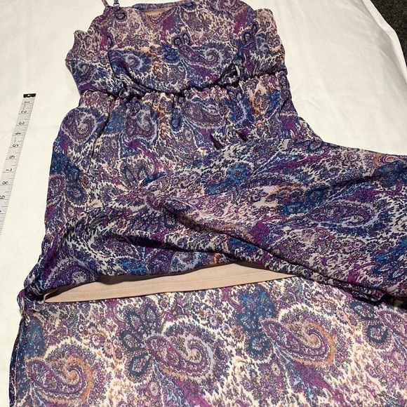 FIRE Los Angeles Paisley Maxi Dress Woman’s Size Medium - Picture 5 of 9